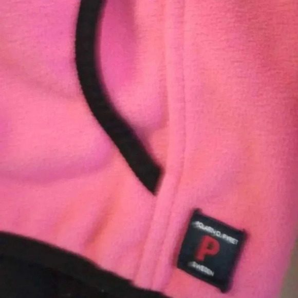 Polarn O. Pyret pink ECO WIND FLEECE JACKET size 11-12 years - Picture 3 of 9
